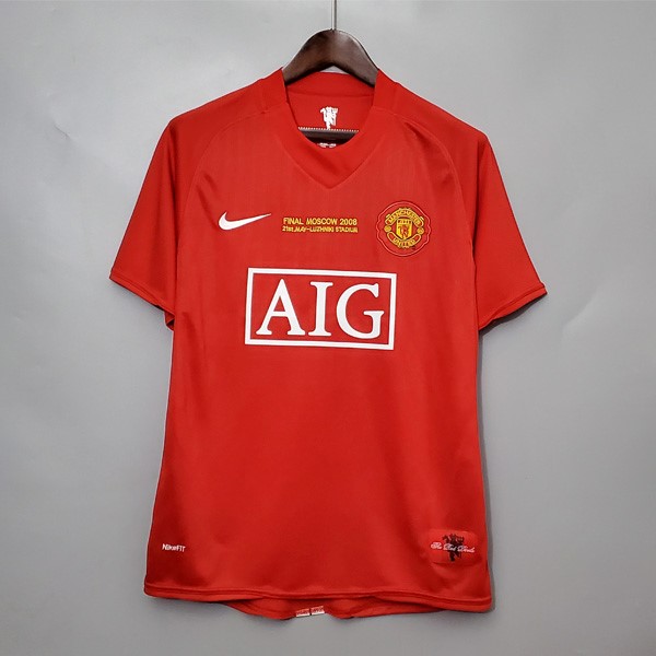 Tailandia Camiseta Manchester United Replica Primera Ropa Retro 2007 2008